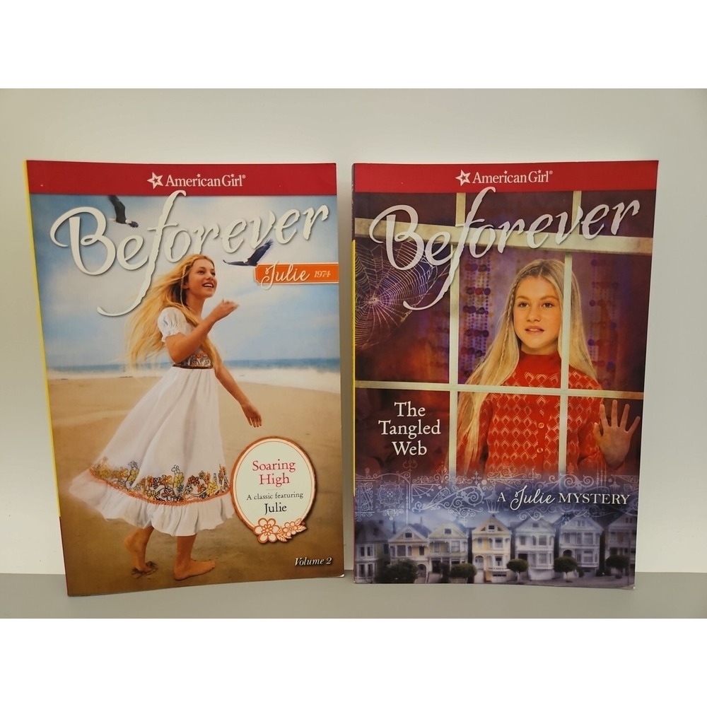 American Girl Julie Set Of 2 Beforever PaperBooks, Soaring High, The Tangled Web